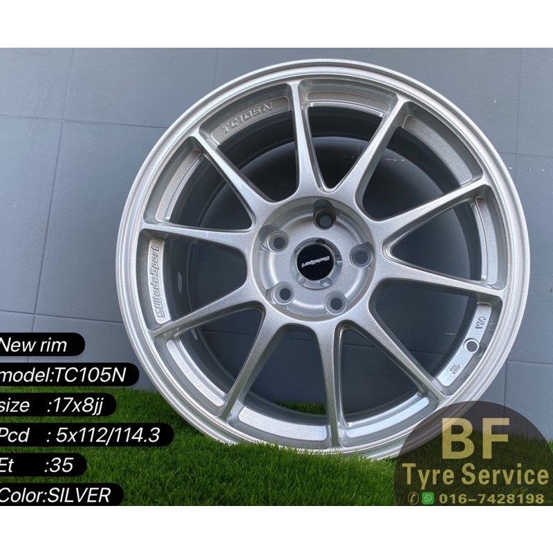 TC105N 17x8jj 5x112 5x114.3 New sport rim Johorbaru | Shopee Malaysia