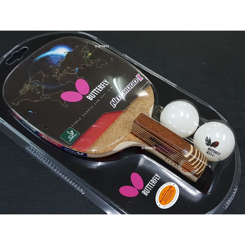 Butterfly Nitchugo-I Penhold Table Tennis Wood Racket Preassembled With ...