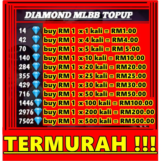 (FAST) Diamond ML Murah | Mobile Legends Diamonds | Diamond ML Top Up ...