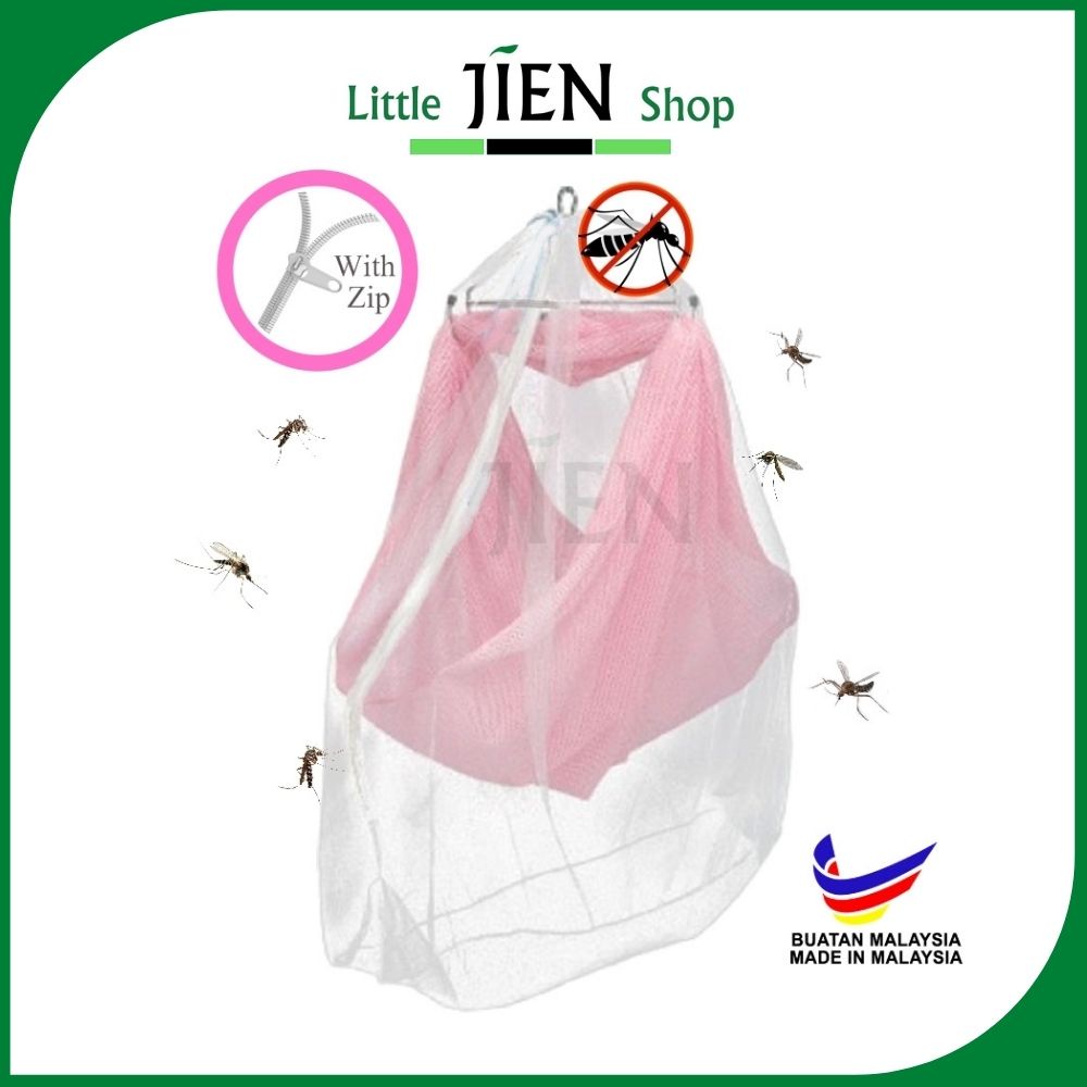 Cradle mosquito cheap net with zip