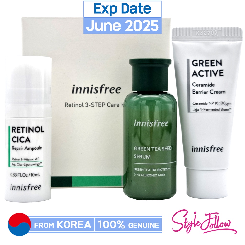 [INNISFREE] Retinol 3-Step Care Kit (Include 3 items) | Shopee Malaysia