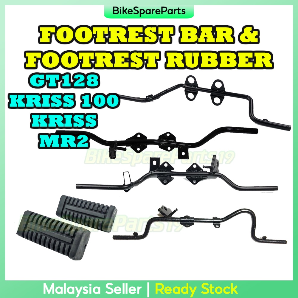 Footrest Bar/ Front Step Bar/ Footrest Rubber Pemijak Kaki Besi MODENAS