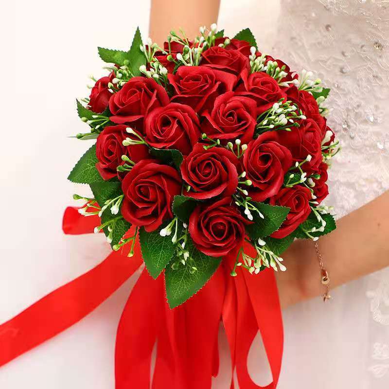 Bunga Tangan Pengantin Murah Wedding Holding flowers Korean bride hand ...