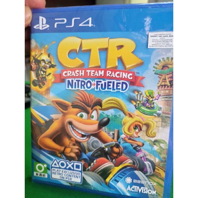 PS4 GAME CTR ( CRASH TEAM RACING ) NITRO FUELED | Shopee Malaysia