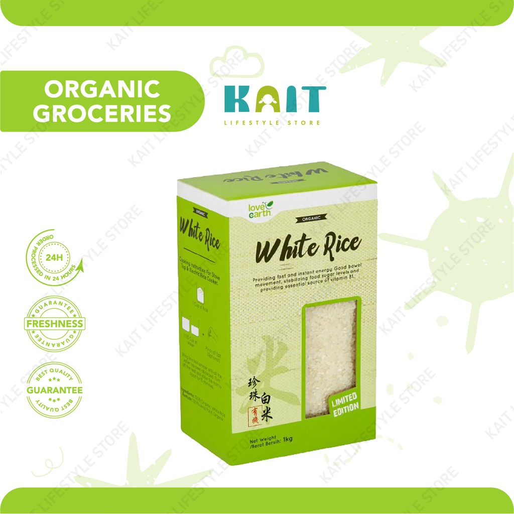 LOVE EARTH White Rice (1kg) | Shopee Malaysia