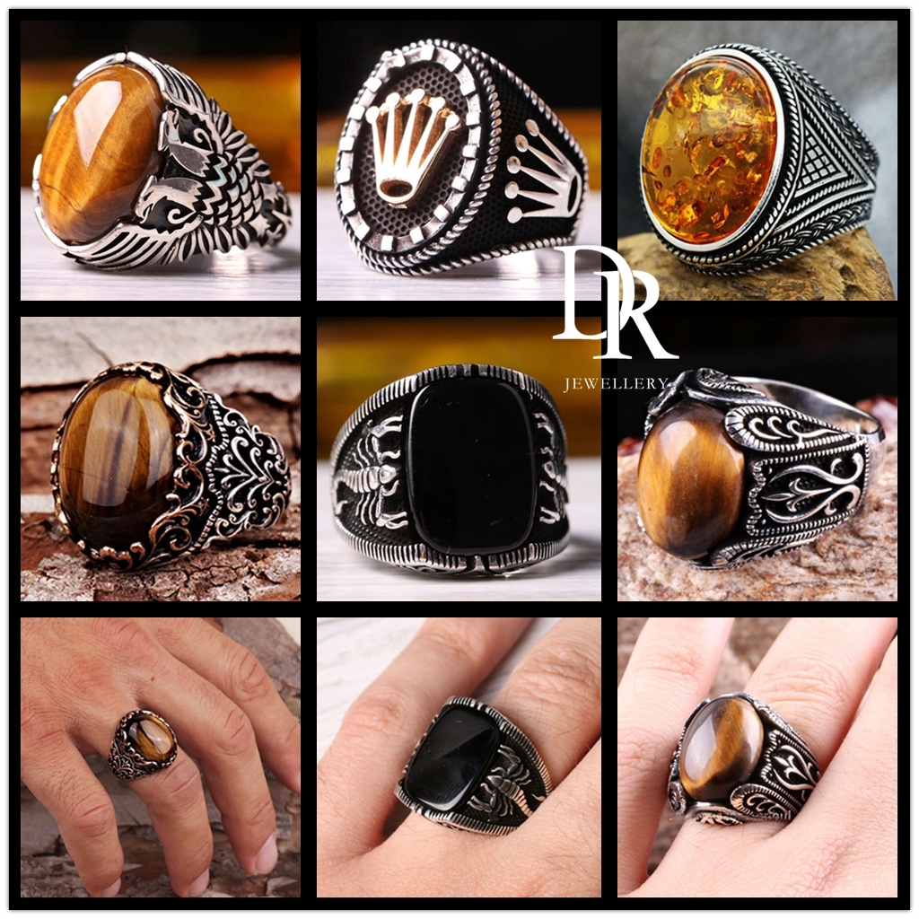 DR Jewelry Fashion Korean Accessories Cincin Lelaki Cincin Lelaki