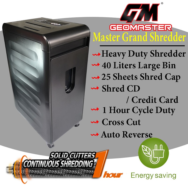 GEO SUPER GRAND HEAVY DUTY PAPER SHREDDER | Shopee Malaysia