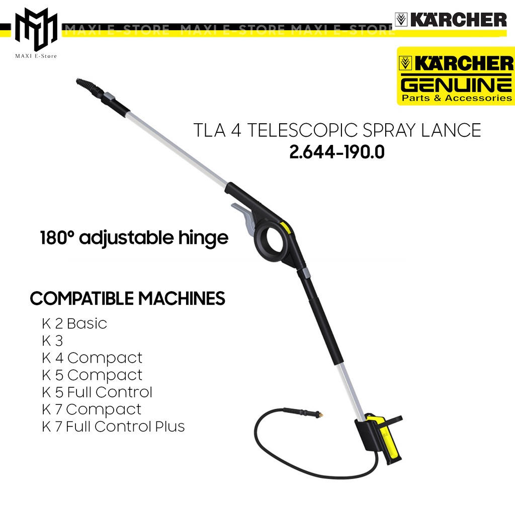 Karcher TLA4 Telescopic Spray Lance for K2 K3 K4 K5 K7 Pressure Washer