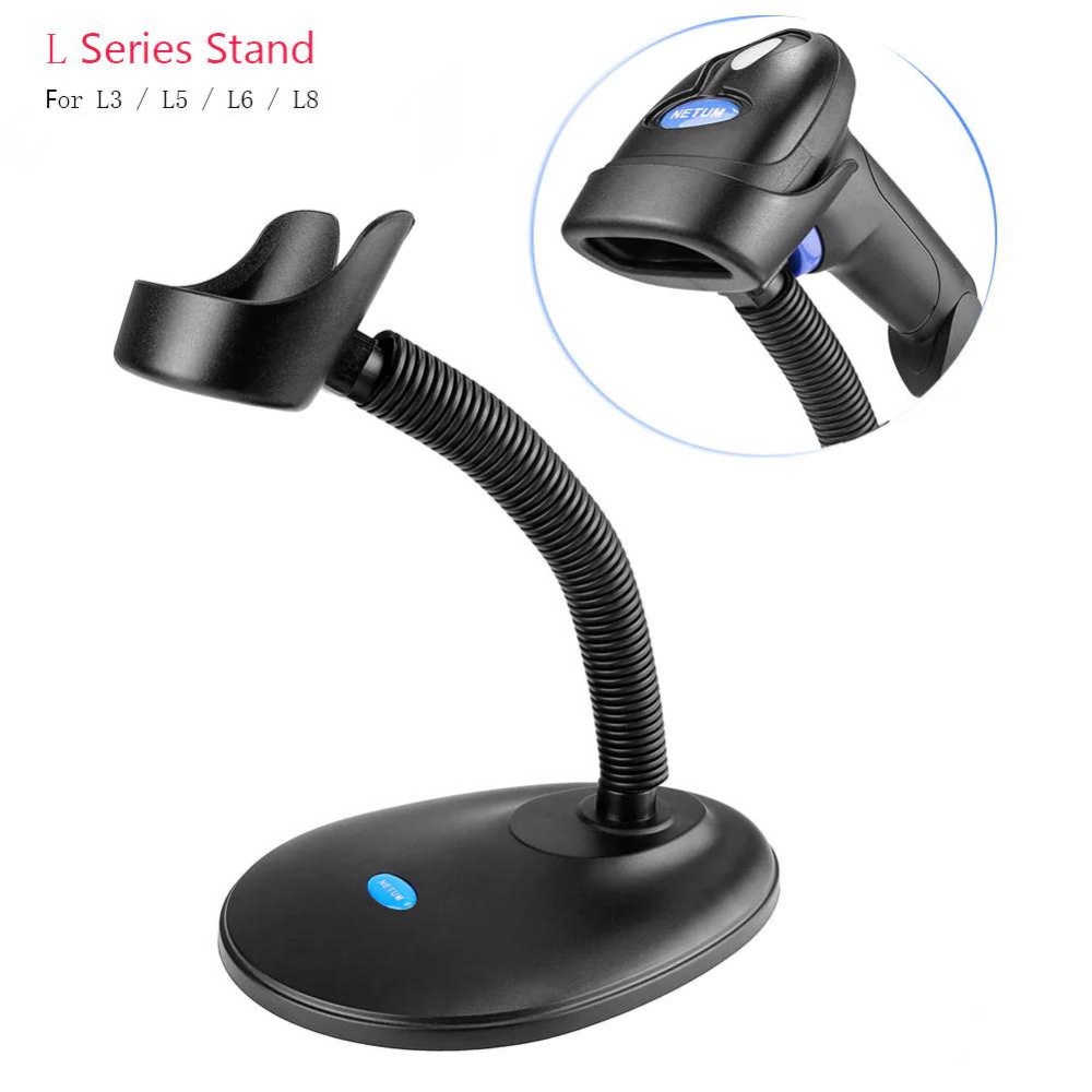 NETUM Barcode Scanner Stand for Holder Only Bendable Adjustable L Stand