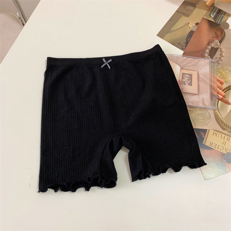 Xiaozhainv Korean Style Fashion Anti Glare Lace Safety Shorts Women