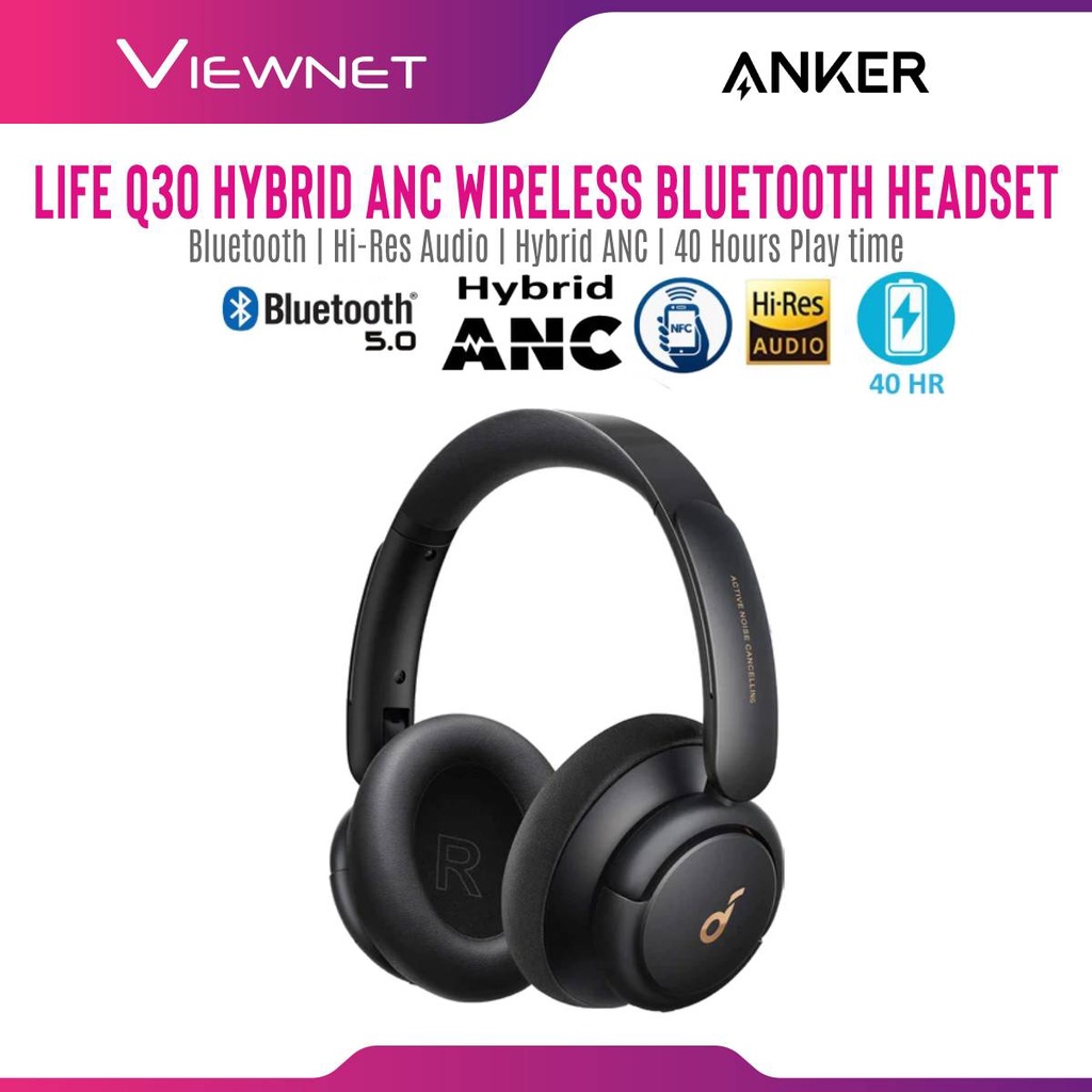 Anker A3028 SOUNDCORE LIFE Q30 HYBIRD ACTIVE NOISE CANCELLING ...
