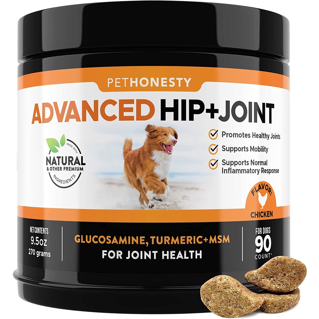 PetHonesty Advanced Hip & Joint - Dog Joint Supplement Support for Dogs ...