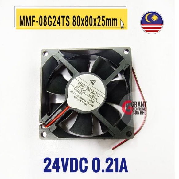 MMF-08G24TS DC24V 0.21A Server Inverter Cooling Fan DC 24V 2pin Axial ...