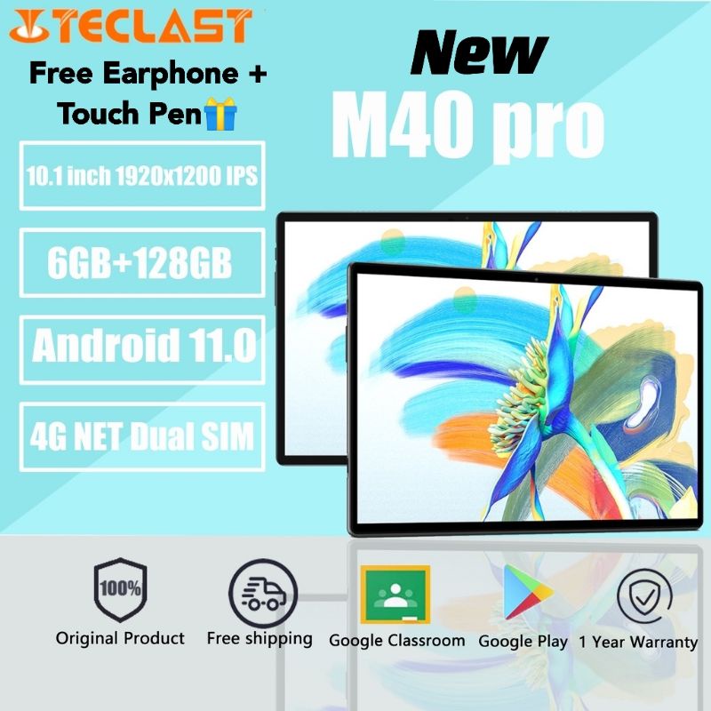 🔥100% Original🔥 Teclast M40 Pro🔥（6GB Ram + 128GB Rom）10.1 inch Dual 4G ...