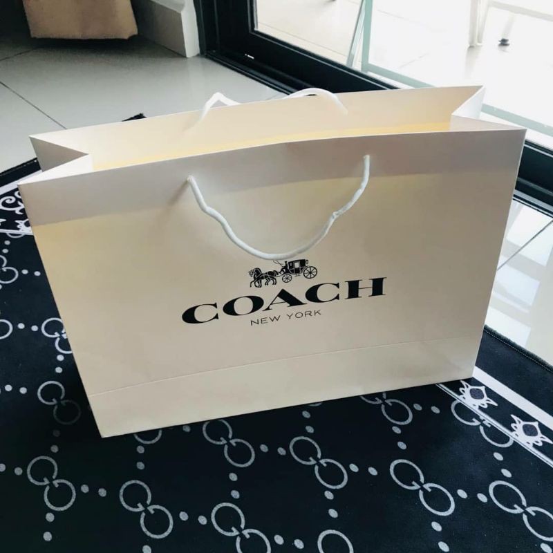 Paper bag coach original hot sale