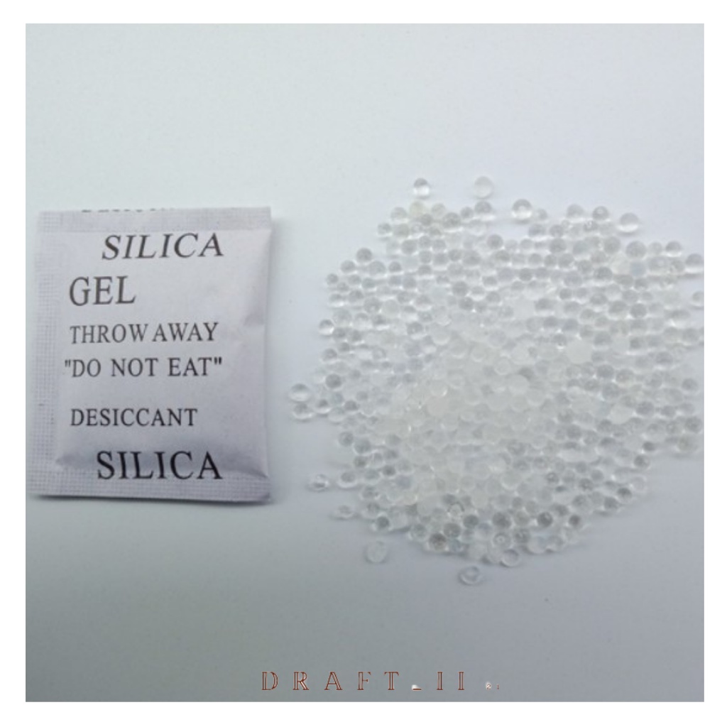 Silica Gel Desiccant 50pcs 100pcs READY STOCK 1gram Quality Silica Gel