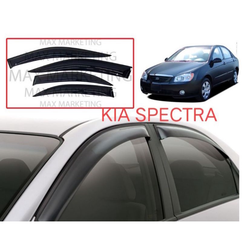 PreCut Window Tint For Kia Spectra 4-Door 2007-2009 – Dark Black 15% VLT Film – Precision Films, 7-Yr Warranty