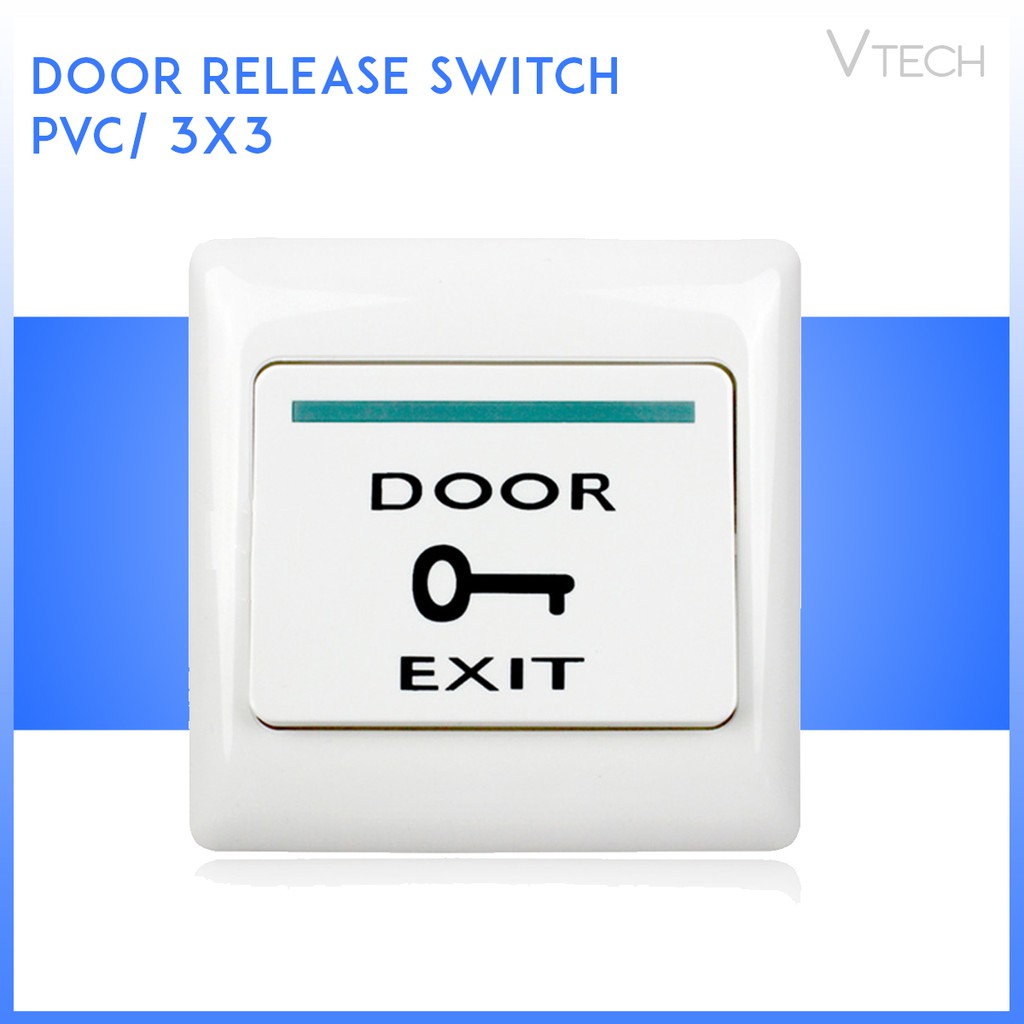Door Release Button Switch PVC 3X3 For Door Access Control VTECH Shopee Malaysia