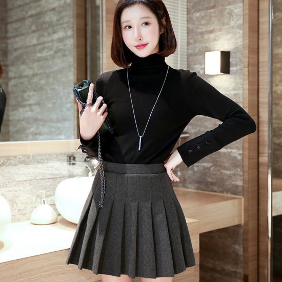 High waisted pleated outlet skirt dress