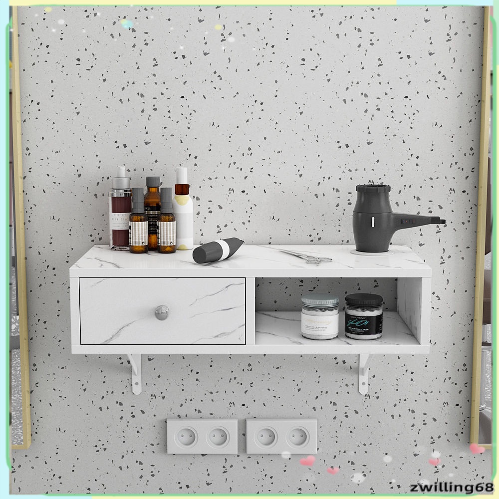 Wall mounted barber shop cabinet wall mounted tool table special storage  cabinet for hair salon