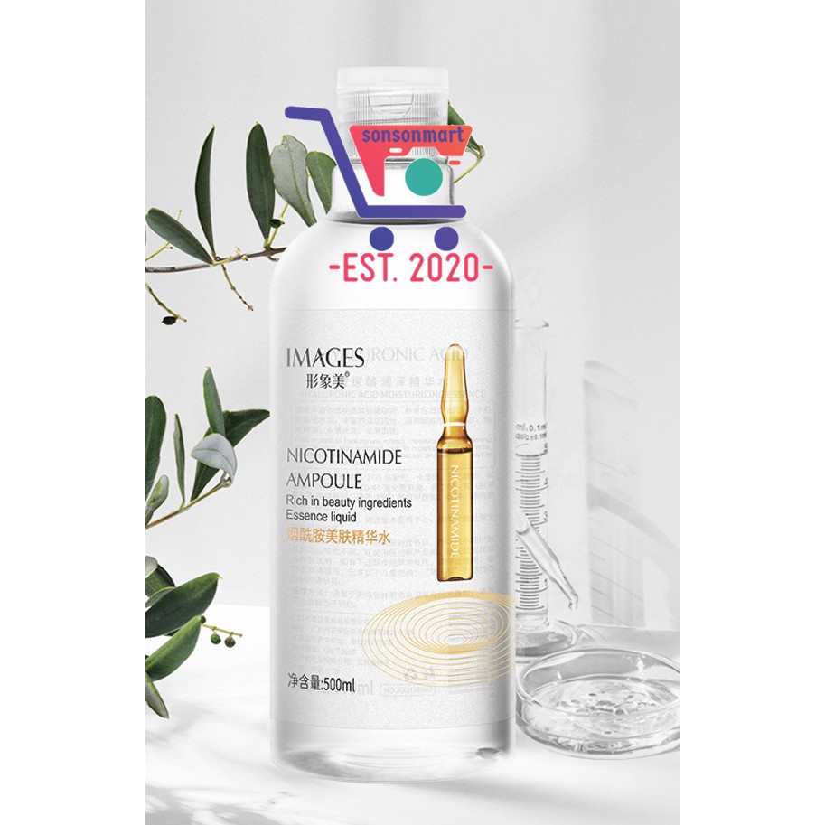 IMAGES NIcotinamide Ampoule Toner 300ml / Hyaluronic Acid Ampoule Toner 300ml 形象美烟酰胺