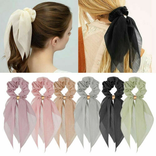 Ponytail scrunchie hair ties Scarf Elastic Hair Rope for Women Hair Bow  Ties Scrunchies Hair Bands Flower Print Ribbon Hairbands - Price history &  Review, AliExpress Seller - FlashZone Store