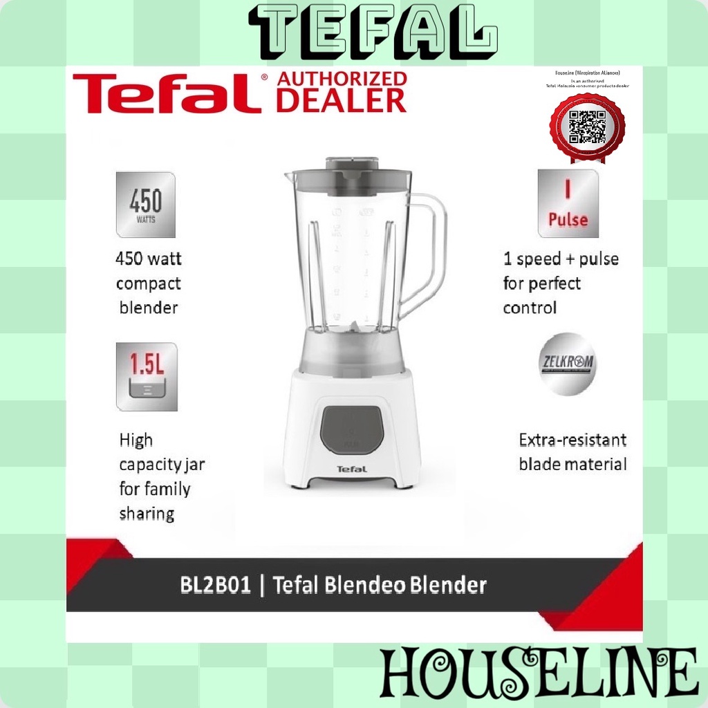 (3.3 SALES!!) Tefal Blender Blendeo 1.5L 450W BL2B01 Shopee Malaysia