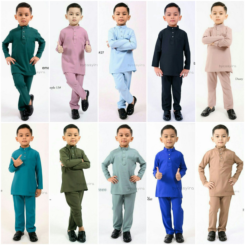 Baju Melayu Budak Raya (slimfit) 2024 | Sedondon Ayah Anak | Baju ...