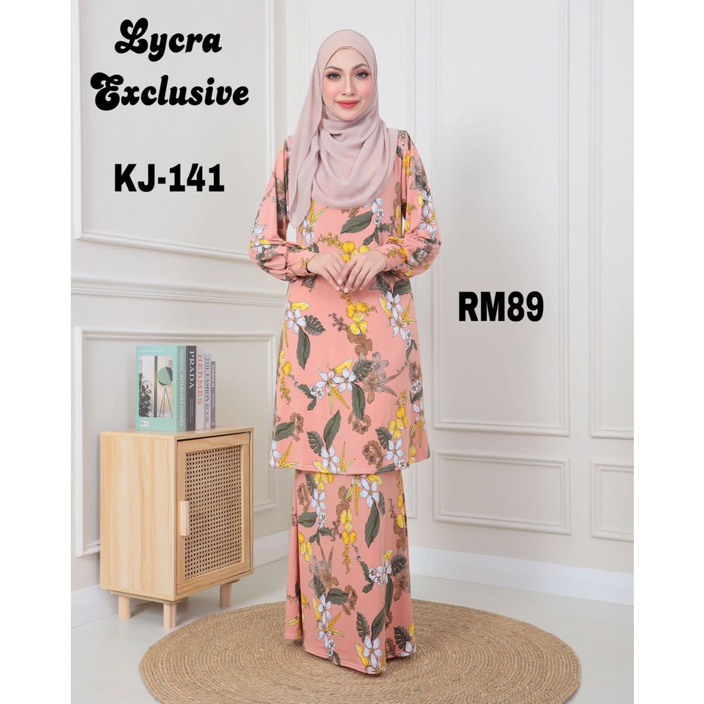 Baju Kurung Lycra Trisha Exclusive Bt141 Shopee Malaysia