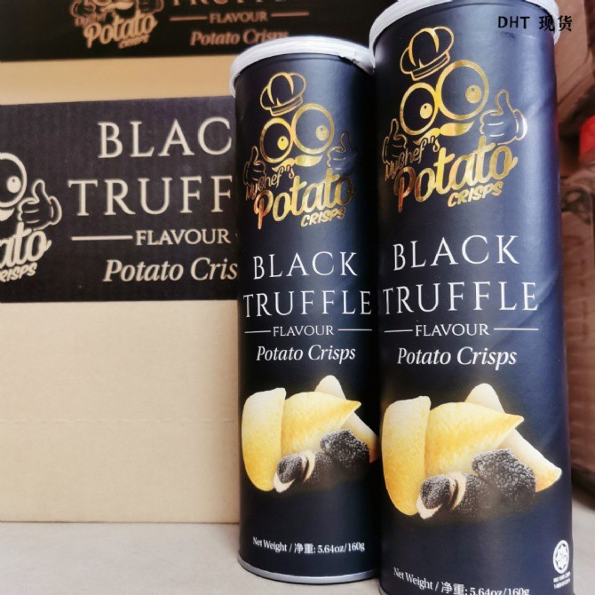 [Ready Stock] My Chef's Potato Crisps Black Truffle Potato Crisps 160G
