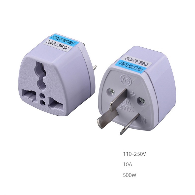 3 Pin to 2 Pin Adapter Plug Universal Travel Power Converter US EU UK ...