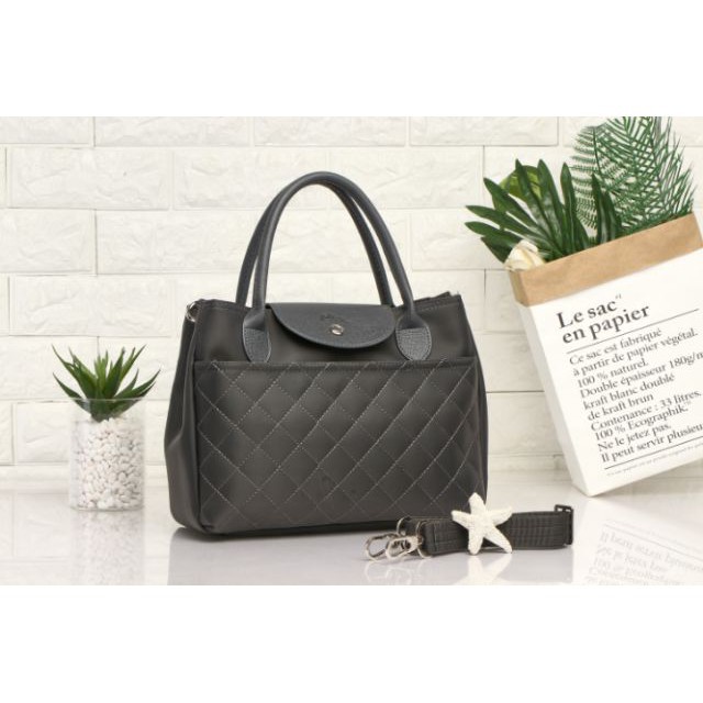 Long Champ 6062 3 zipper Hand bag sling bag longchamp Stock Ready In Malaysia Shopee Malaysia