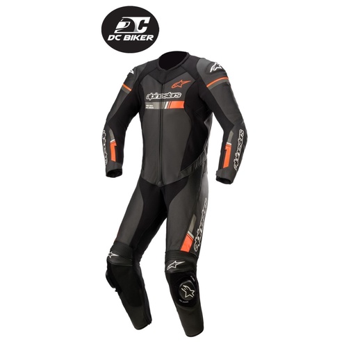 Traje De Cuero Alpinestars GP Force Phantom - 2 Piezas, Para Moto, Negro/blanco/gris Metálico