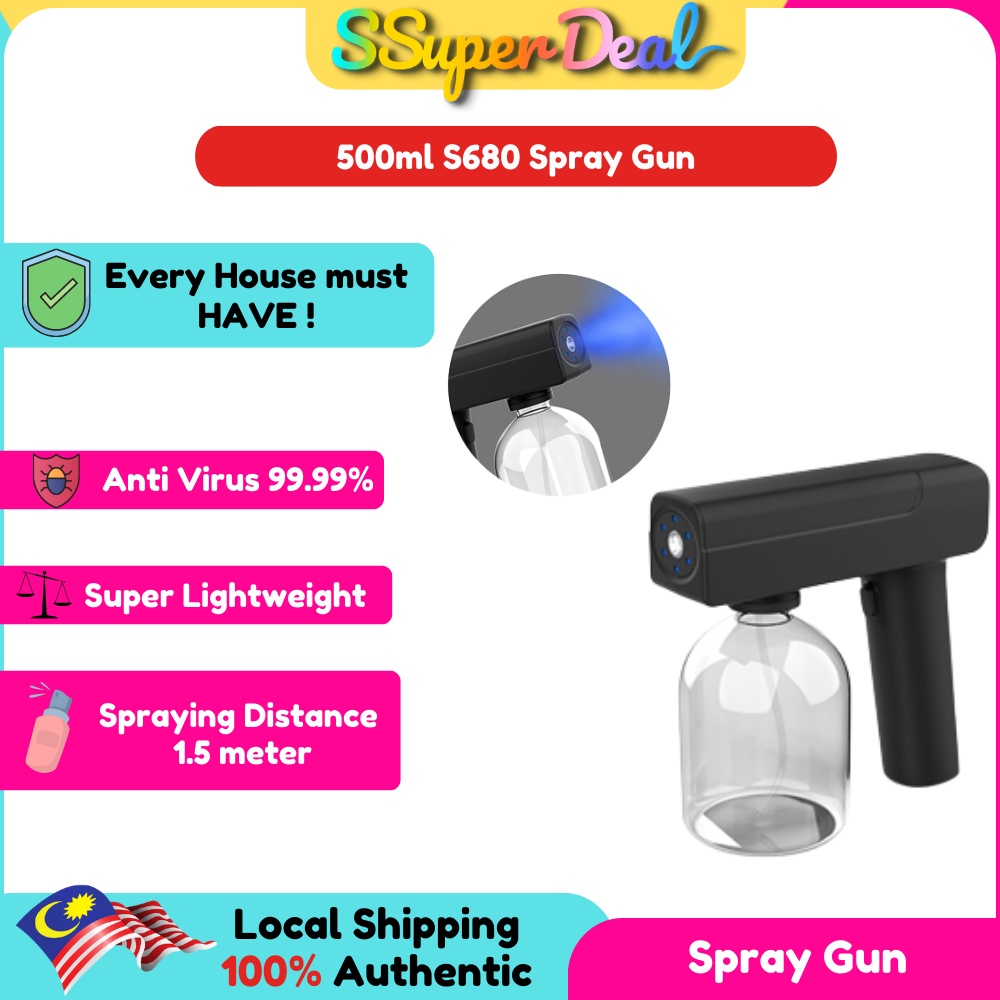 OFFER 🔥 S680 Wireless Blue Light Rechargeable Sanitizer Disinfectant ...
