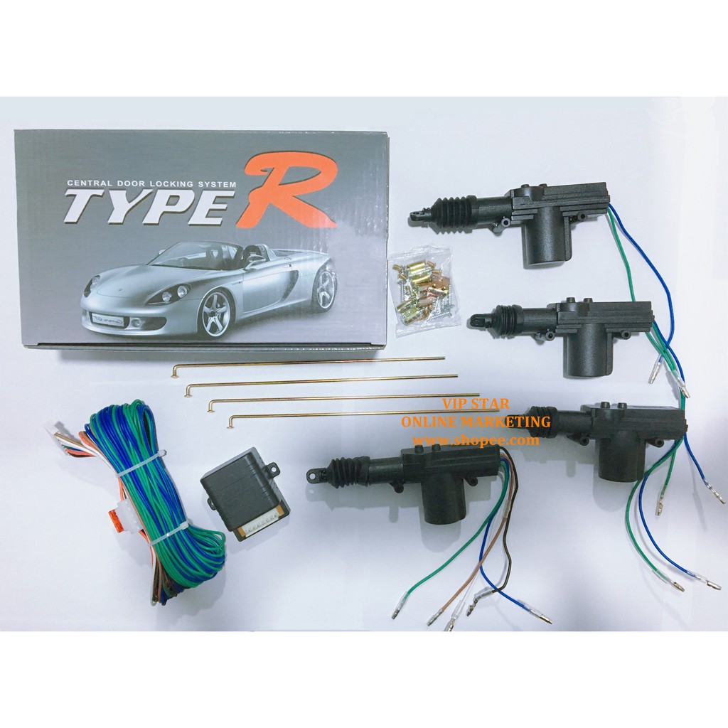 TYPE R CAR CENTER DOOR LOCKING FULL SET | Shopee Malaysia