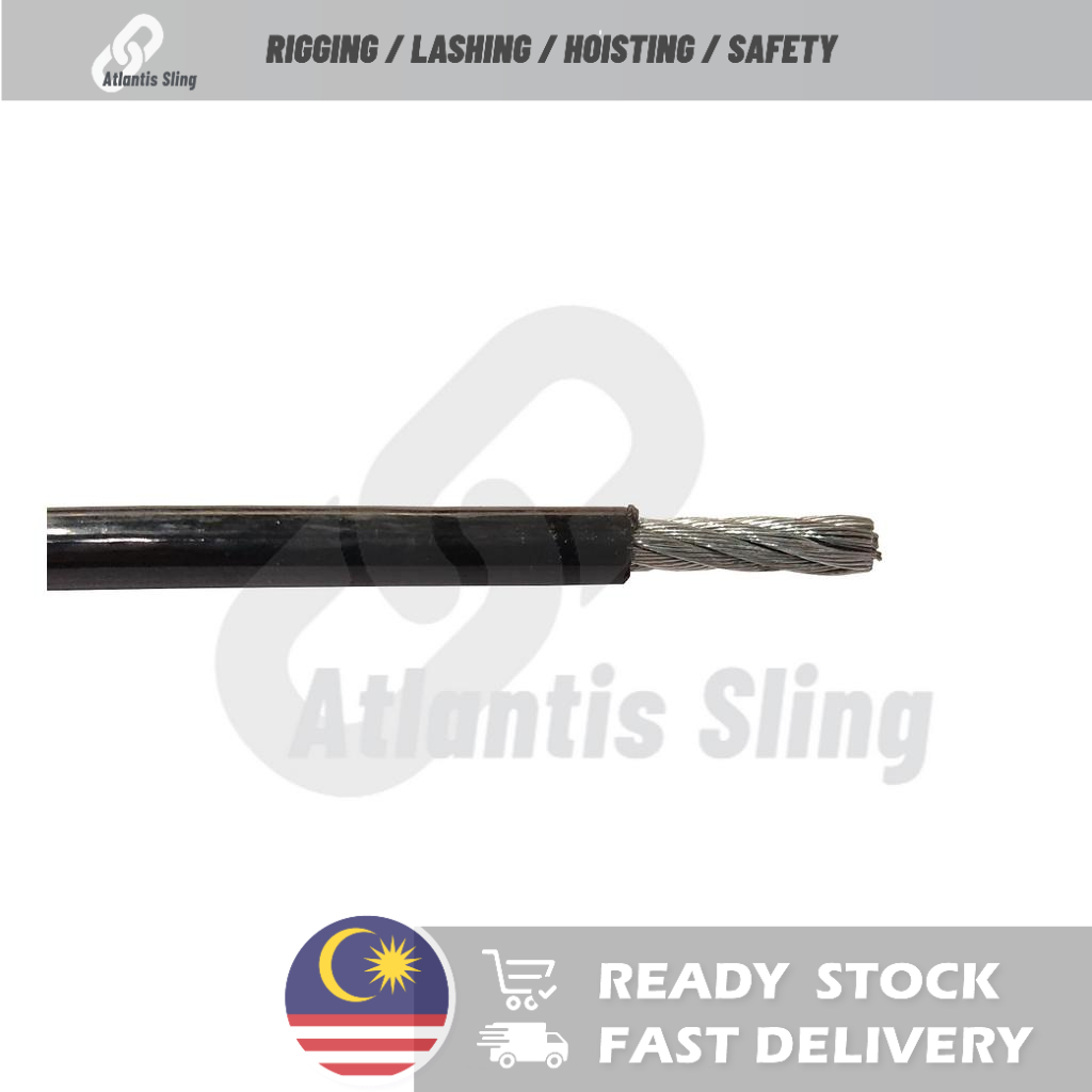 Gym Cable Polyurethane Coated Steel Wire Rope 4.2/6mm diameter | Shopee ...