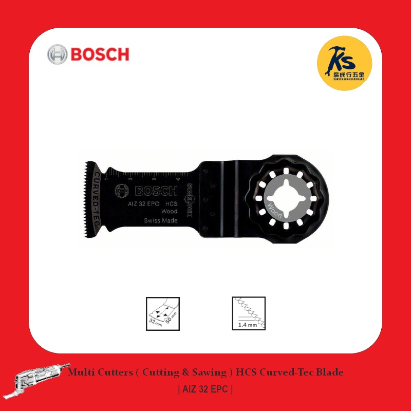 BOSCH Accessories for Multi Cutters ( Cutting & Sawing ) AIZ 32 EPC HCS ...