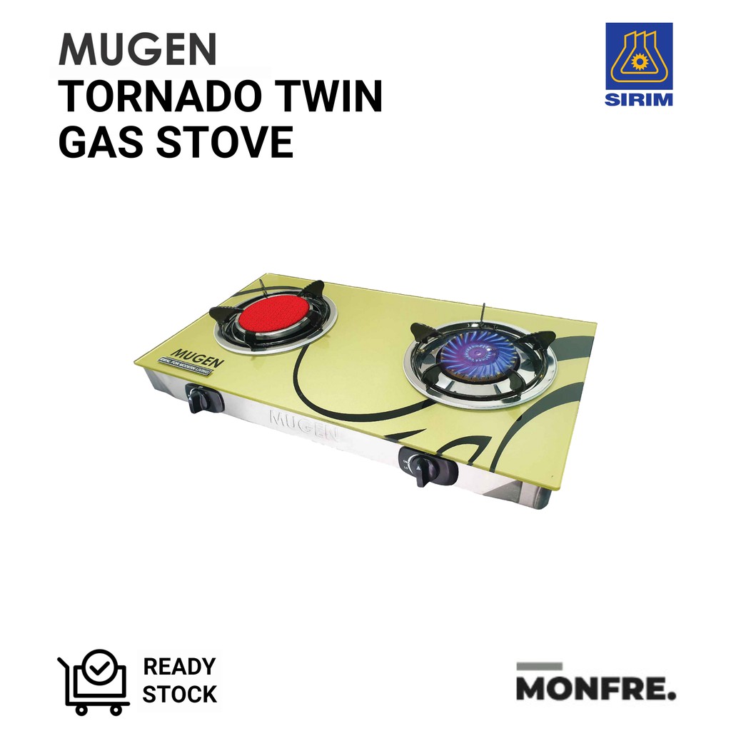 MUGEN Infrared Hybrid Tornado Gas Hob, High Heat, Gas Saver, Gas Cooker
