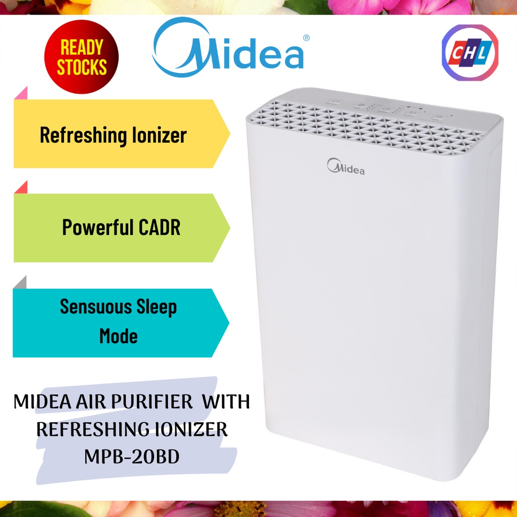 MIDEA MAP-20BD AIR PURIFIER WITH IONIZER - ORIGINAL MIDEA MALAYSIA ...