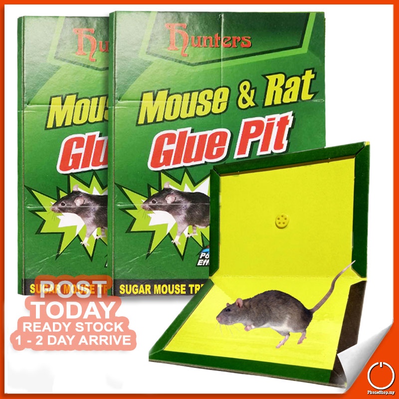 𝐍𝐎𝐍 𝐓𝐎𝐗𝐈𝐂 High Effective Mouse Glue Trap Strong Sticky Rodent Insects ...