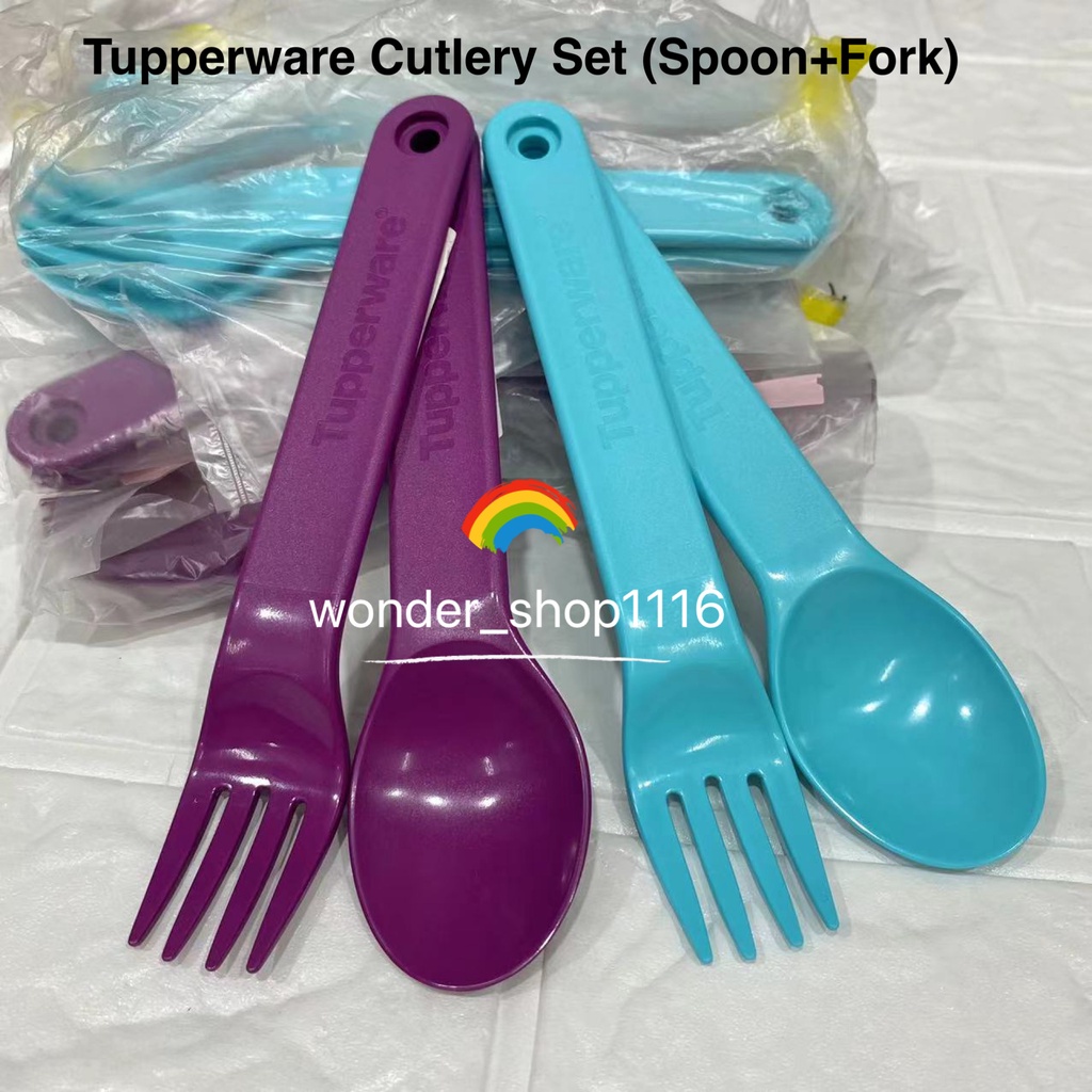 Tupperware Cutlery Set (Spoon+Fork) Shopee Malaysia
