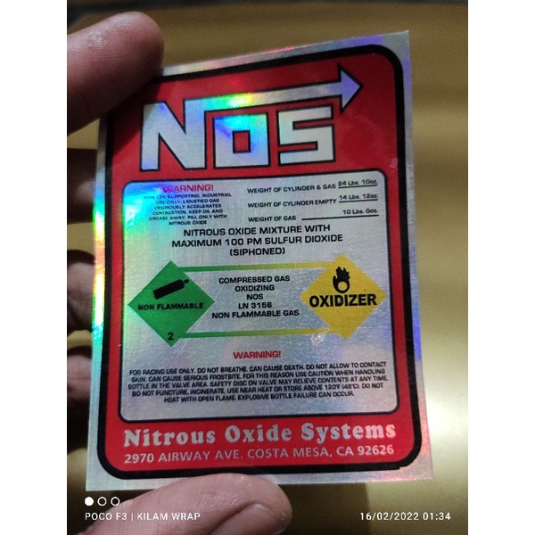 Nos HOLOGRAM STICKER | Shopee Malaysia