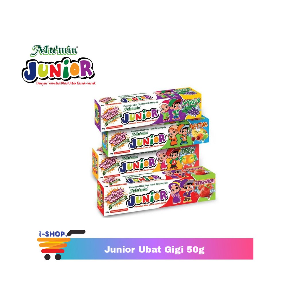 Mu'min Junior Ubat Gigi / Toothpaste 50g | Shopee Malaysia