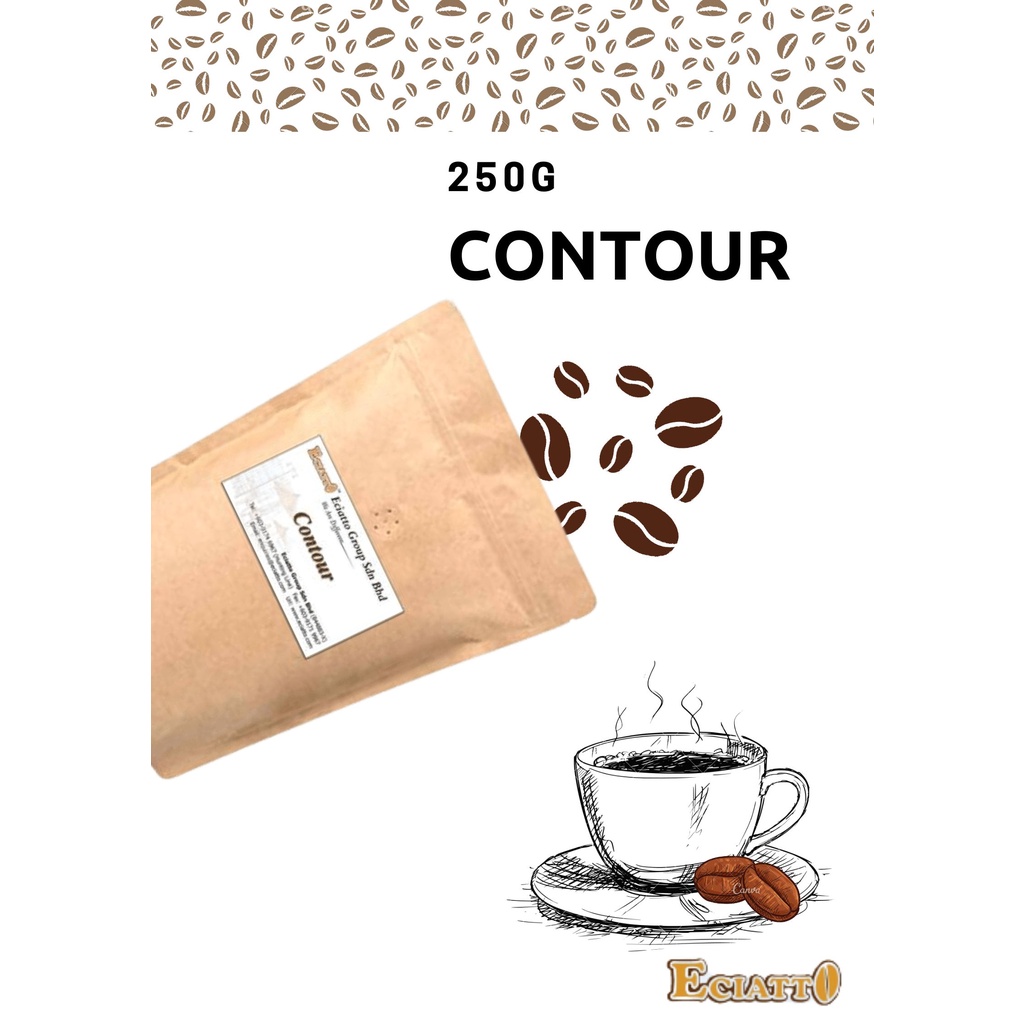 ECIATTO Contour Fresh Roast Coffee Bean (100g) Halal Fresh Coffee Bean
