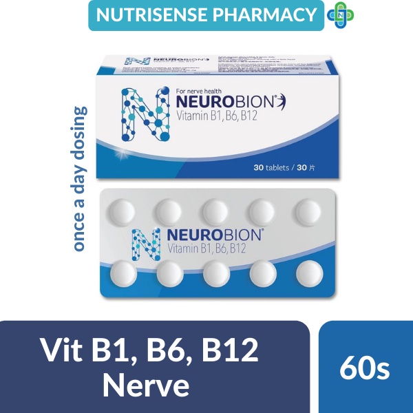 Neurobion Vitamin B1, B6, B12 60's Tablets[1 box] [exp nov 2024