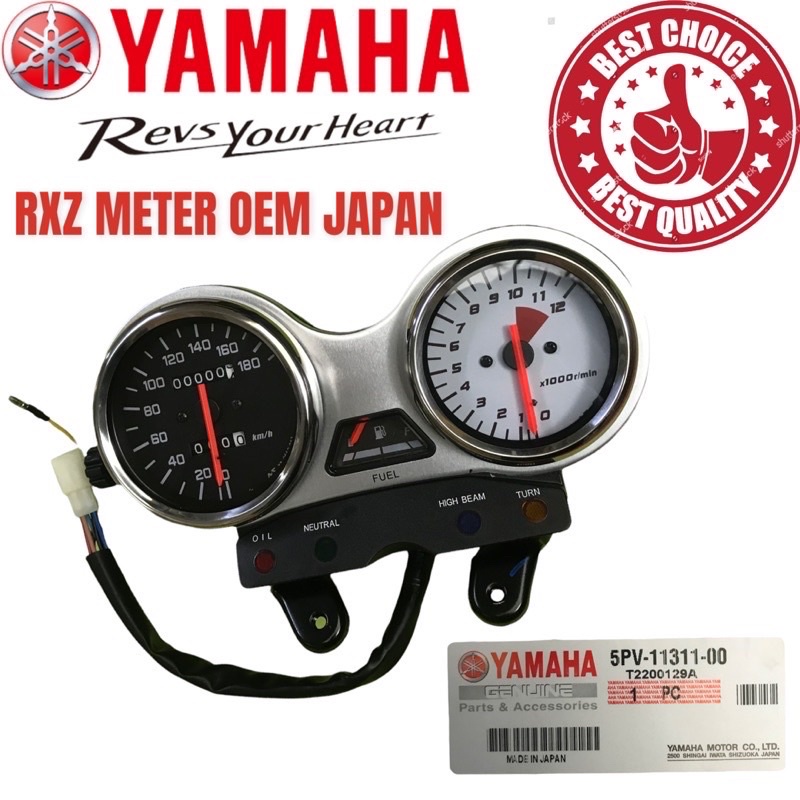 YAMAHA RXZ MILI CTLY CATALYZER METER ASSY MILI MILLENIUM METER ASSY ...