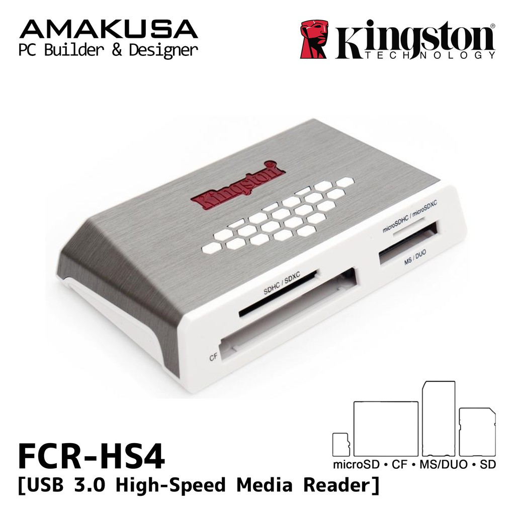 Kingston FCRHS4 USB 3.0 HighSpeed Media Card Reader Compact Flash CF