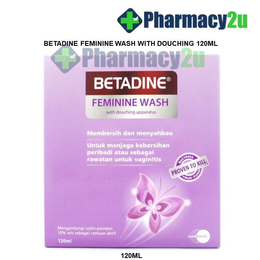BETADINE FEMININE WASH WITH DOUCHING APPARATUS POVIDONEIODINE 10W/V