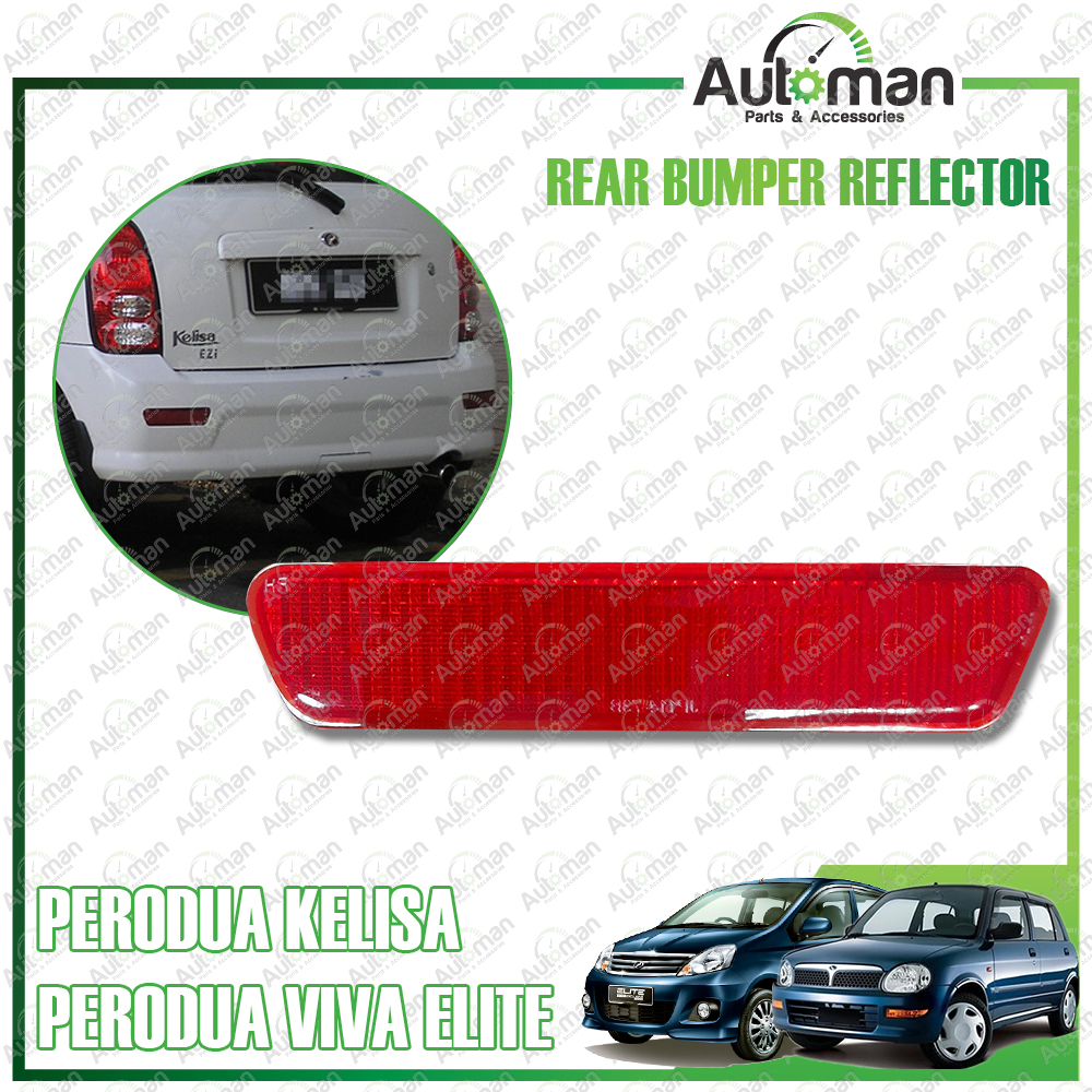 Perodua Kelisa 2003 - 2005 Viva Elite 2009 Rear Bumper Reflector ...