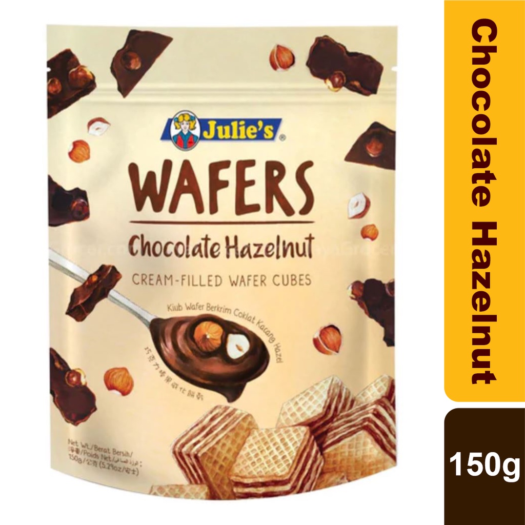 JULIE'S WAFER CUBES Chocolate Hazelnut (150g) Shopee Malaysia
